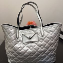 Marc by Marc Jacobs Quilted Silver Tote