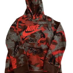 Sportswear Club Fleece Printed Kids Pullover Hoodie