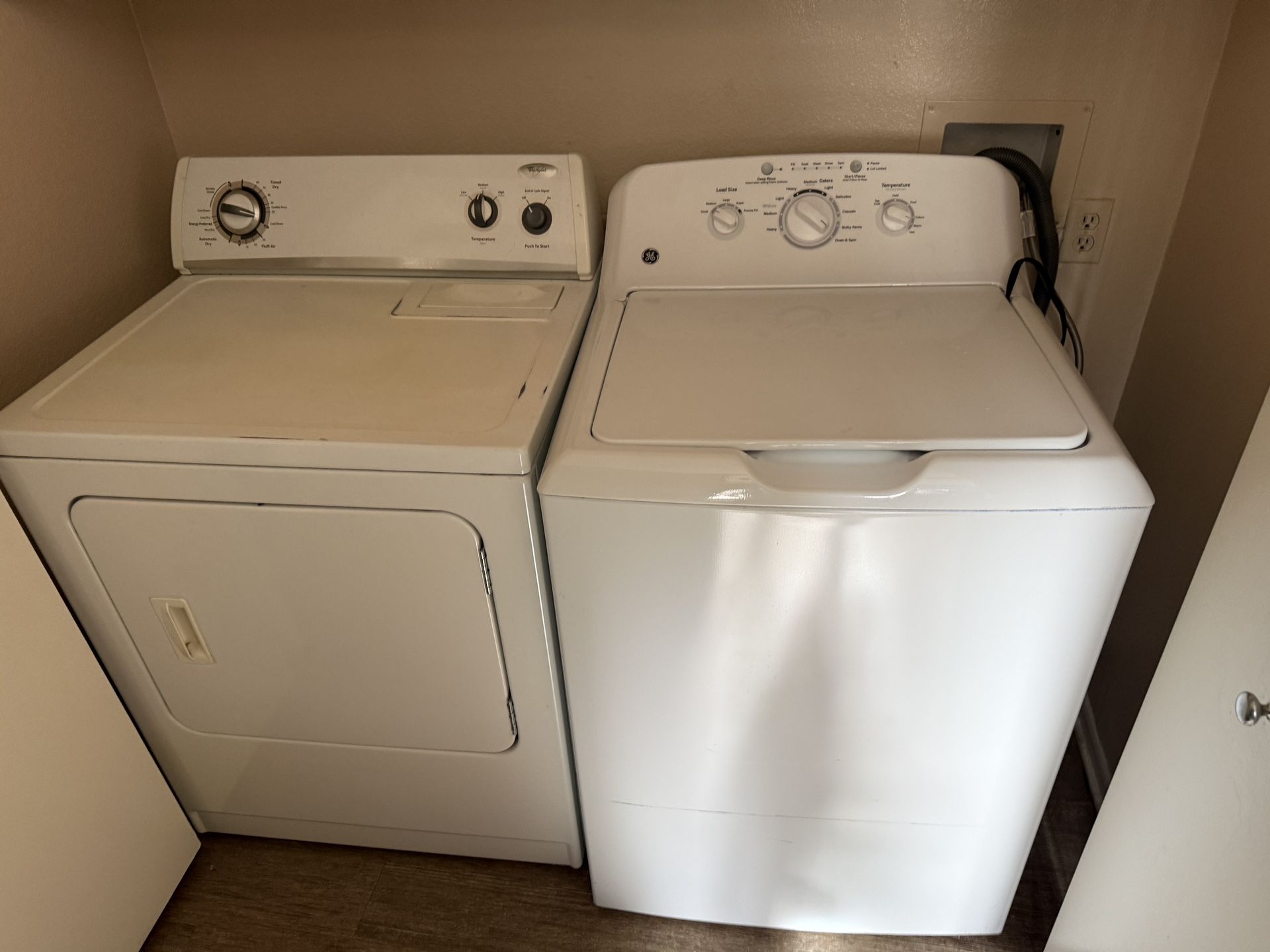 Washer And Electric Dryer