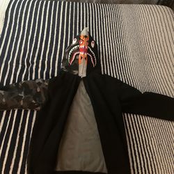 BAPE Shark Full Zip Hoodie Camo Hood