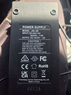 Tianchang Junnuo (Model JN-48) 48v e-bike Charger