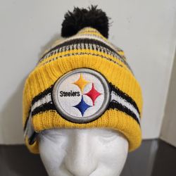 Pittsburgh Steelers New Era Pom Beanie