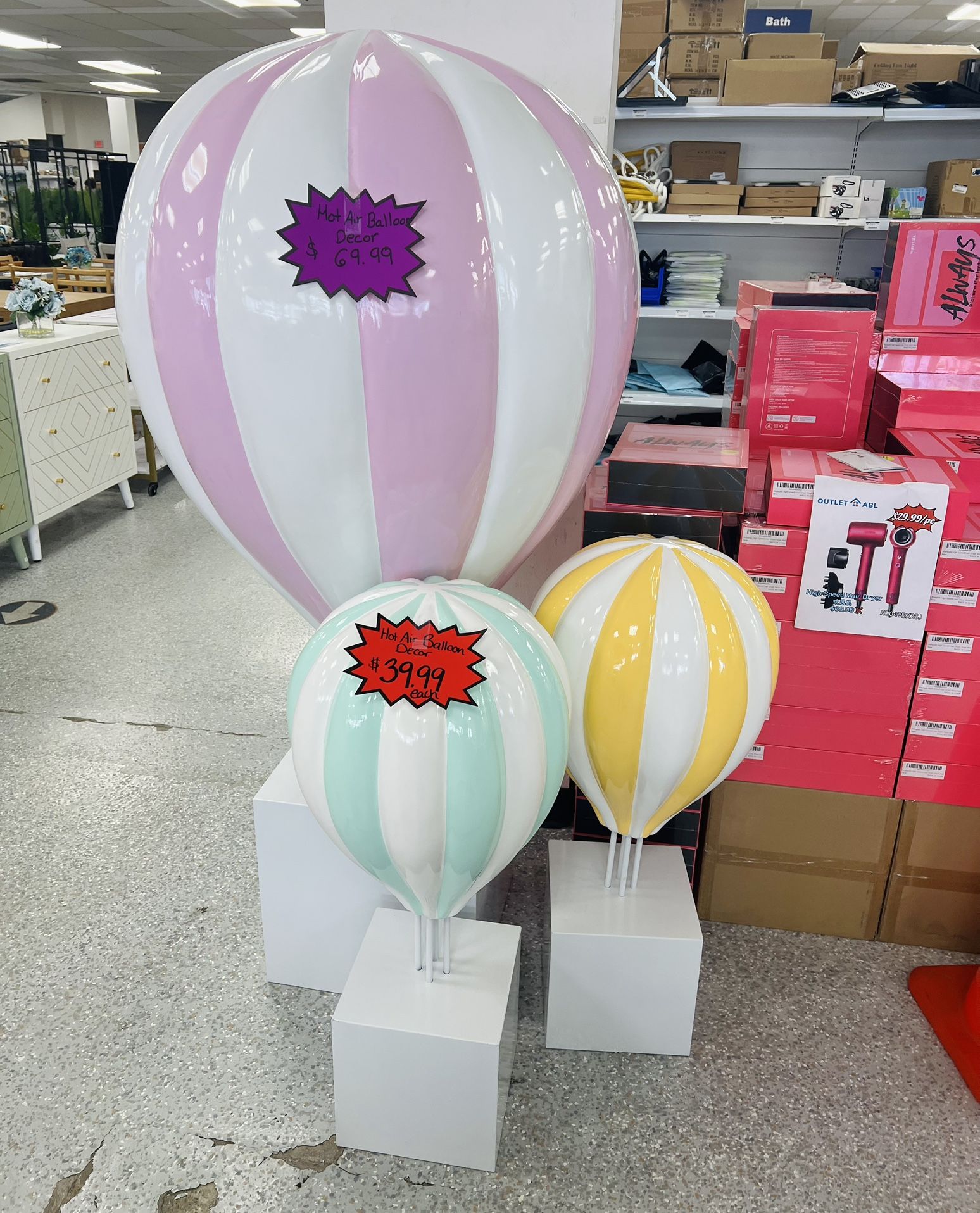 Freestanding Hot Hair Balloon Decor