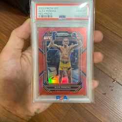 Alex Pereira PSA 10 RC /199 Red Prizm 