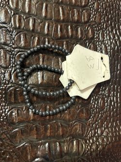 Black lava stone gemstone bracelet $3 each