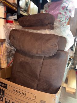 Brown Microsuede Sofa reclining chair brand new