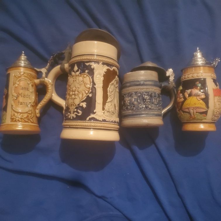 Steins From Germany.  Gorgeous. 