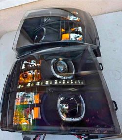07-13 Chevy Silverado Headlights Faros Calaveras Micas Luces Lamps