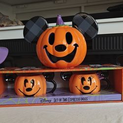 Disney Halloween Theme Mugs/Candle Holder