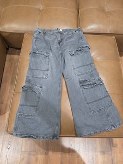 Black Cargo jeans H&M