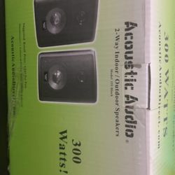 Set Of 3 Acoustic Audio 2way Indoor/outdoor speakers 
