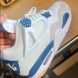 Navy Blue Retro 4s Sz 9