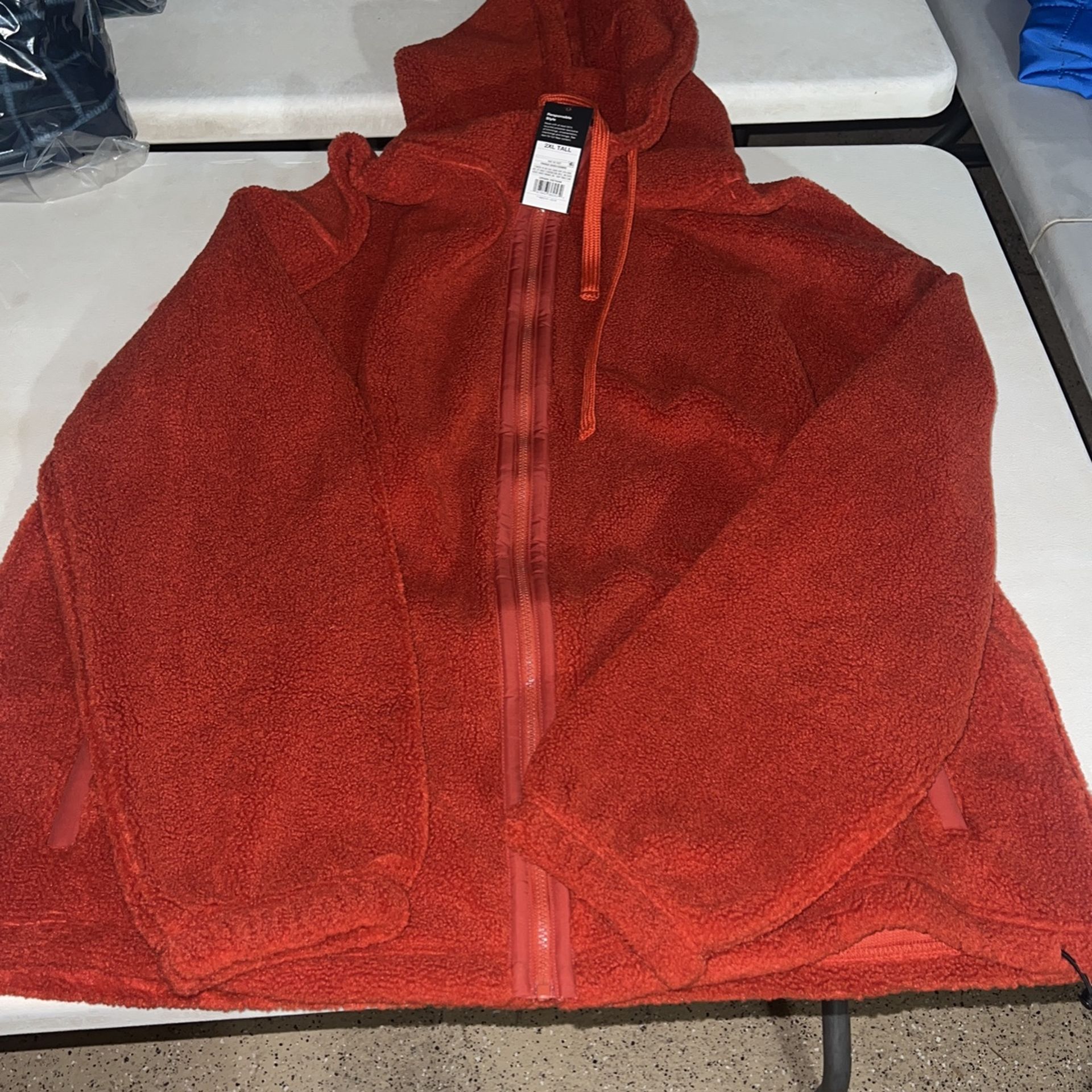 Original Use Brand Sherpa Zip-Up Hoodie