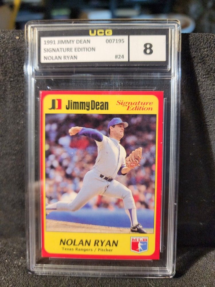1991 Jimmy Dean Nolan Ryan #24 UCG 8 NM-MT HOF Texas Rangers