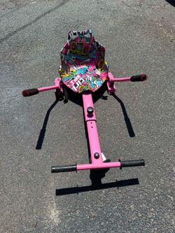 Pink Hoverboard Go Kart Conversion