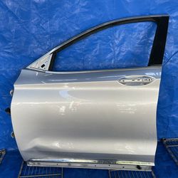 19-21 INFINITI QX50 FRONT LEFT DRIVER SIDE DOOR ASSEMBLY SILVER K23