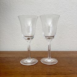 Set of 8 Vintage Lenox “Hayworth” Wine Glasses