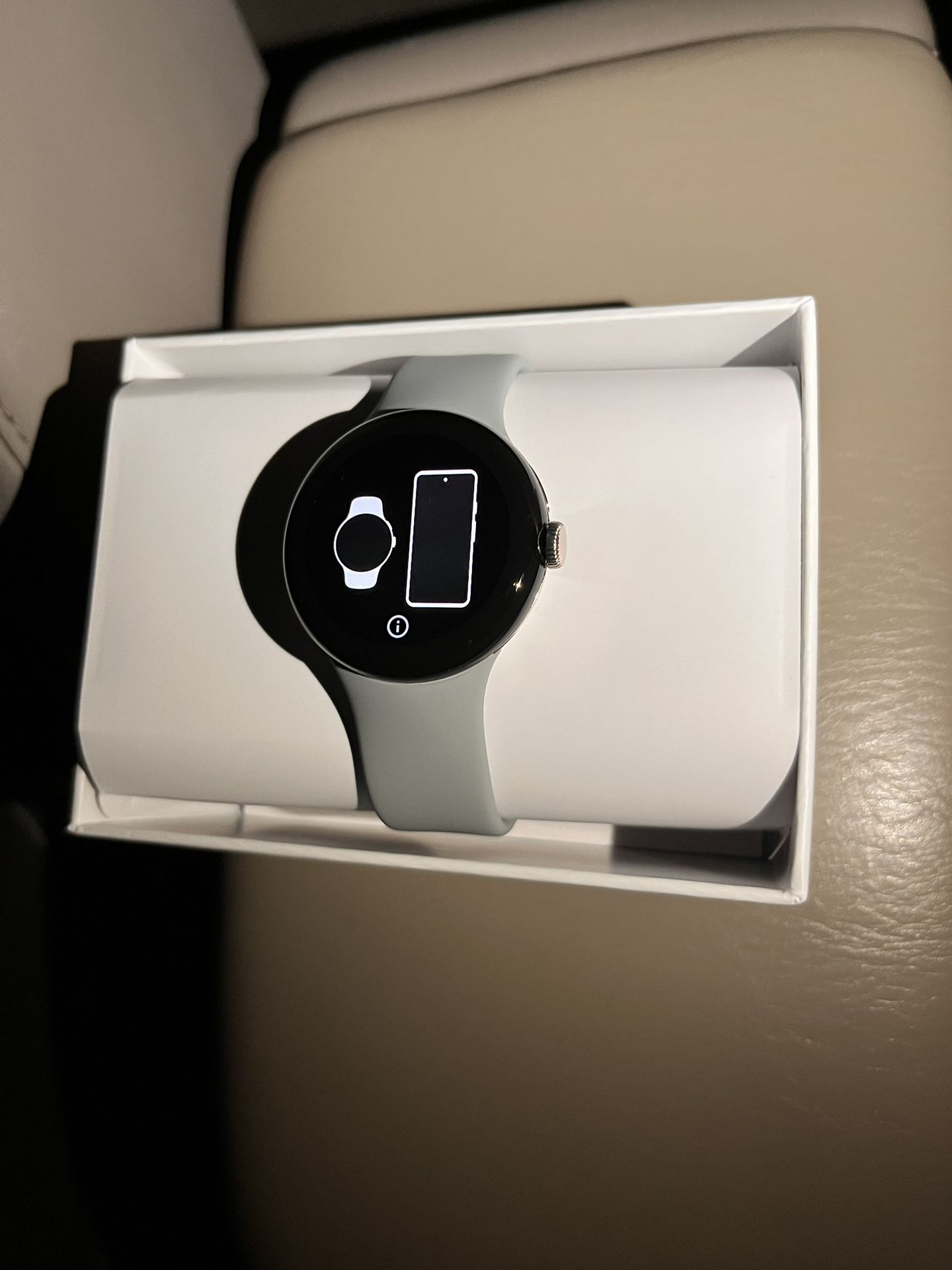 Google - Pixel Watch Gold Stainless Steel Smartwatch 41mm with Hazel Active Band Wifi/BT/LTE- Gold/Hazel