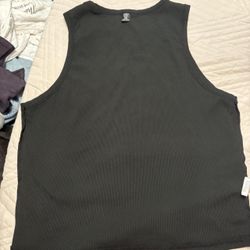Shein Women's Black and Grey Vests-tanks-cami