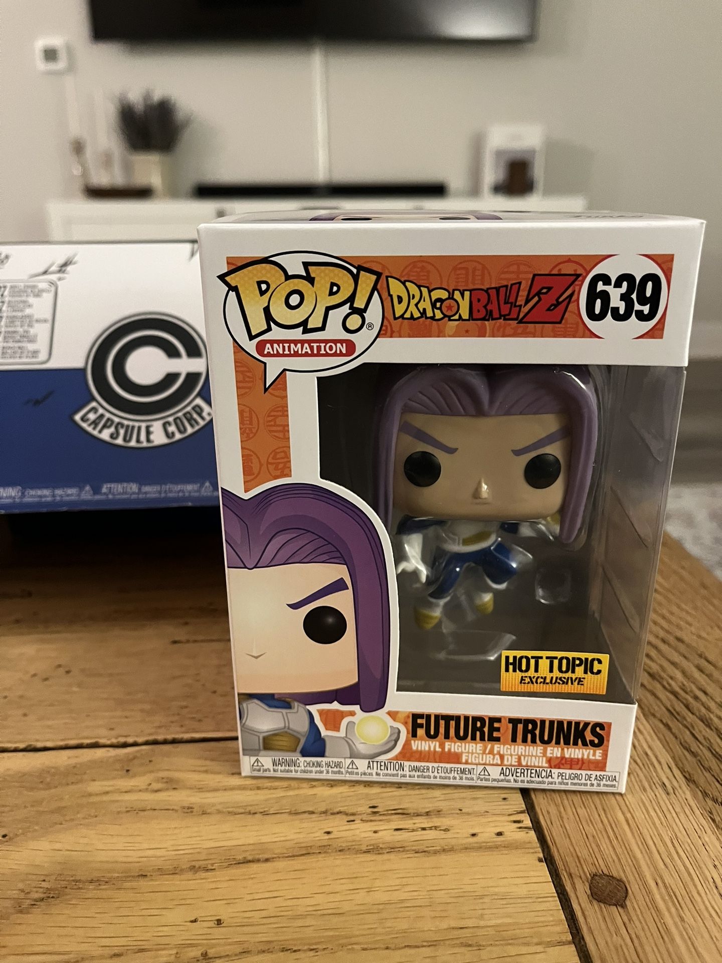Funko Pop! Capsule Corp. Box - Future Trunks #639 DBZ - Hot Topic Exclusive