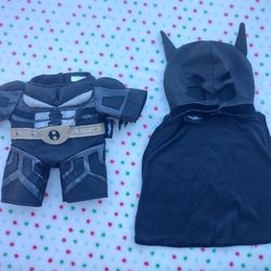 Build-A-Bear BABW BATMAN Costume: Padded Outfit & Hooded