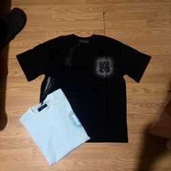 amiri shirts cyan and black 
