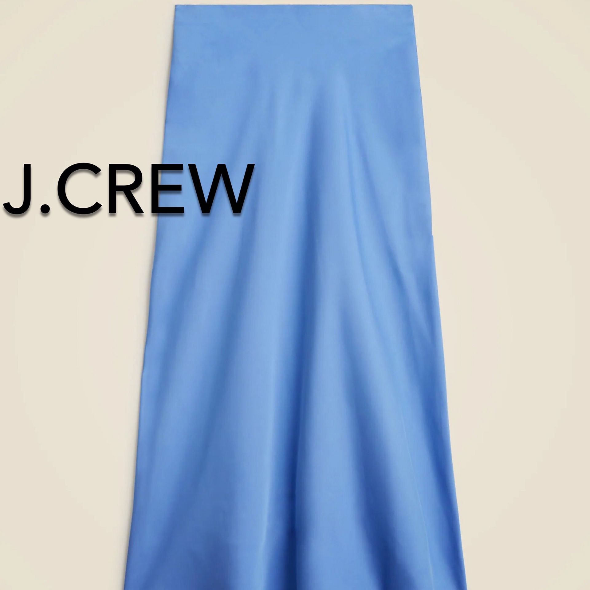 (NEW) (1 AVAILABLE) WOMEN’S J.CREW BLUE GWYNETH SLIP SKIRT - SIZE: MEDIUM (MSRP: $89.50)