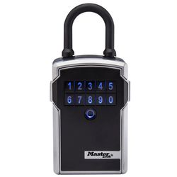Portable Bluetooth®  Lock Box for Keys, Metal, 3-1/4 in - 7-13/64 in