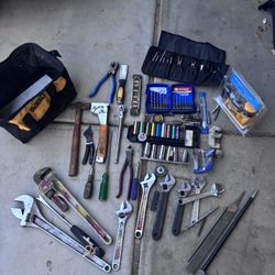 Tool Lot For Sale! 18" Crescent & Pipe wrench, Sockets, Hammer & Much More! $80 Firm! 