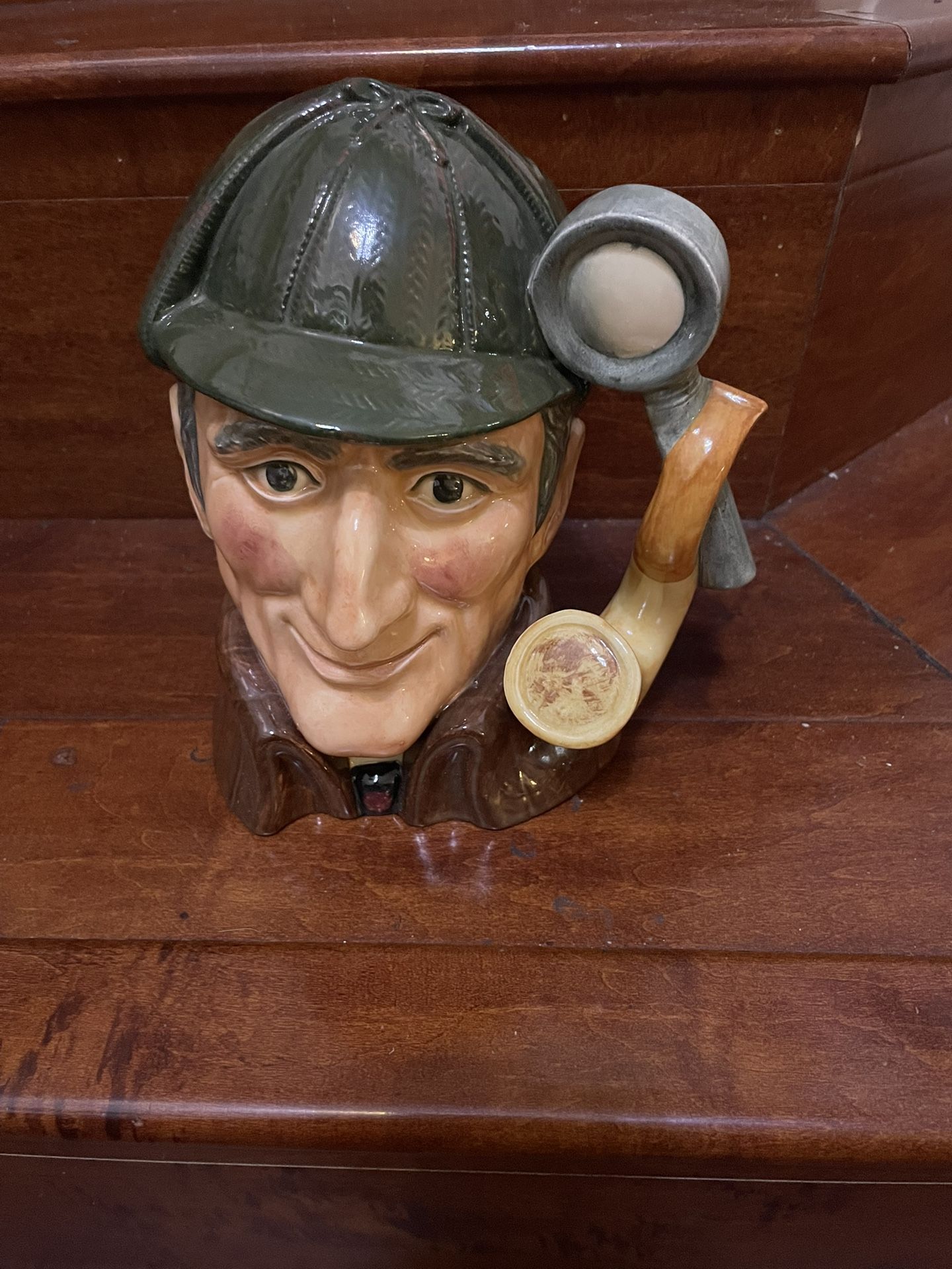 ROYAL DOULTON LARGE THE SLEUTH D6631 TOBY MUG 1972 ENGLAND 8"