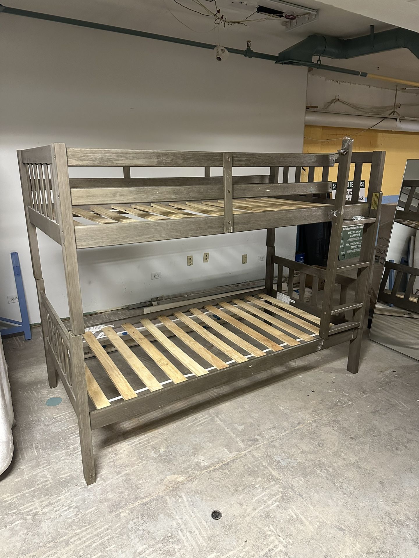 Wood Twin Bunk Bed. 