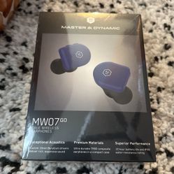 Master & Dynamic Wireless Earphones MW07 GO Electric Blue