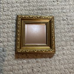 Small Gold Framed Mirror 