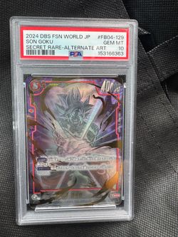 PSA 10 Dragon ball super Son Goku Secret rare JP
