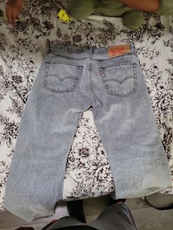 Levi's 501  Original  Fit  Grey acid wash Jeans