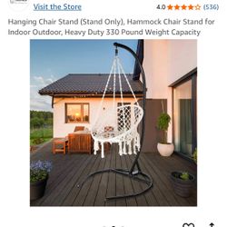 Hanging Chair Stand With Swing Chair