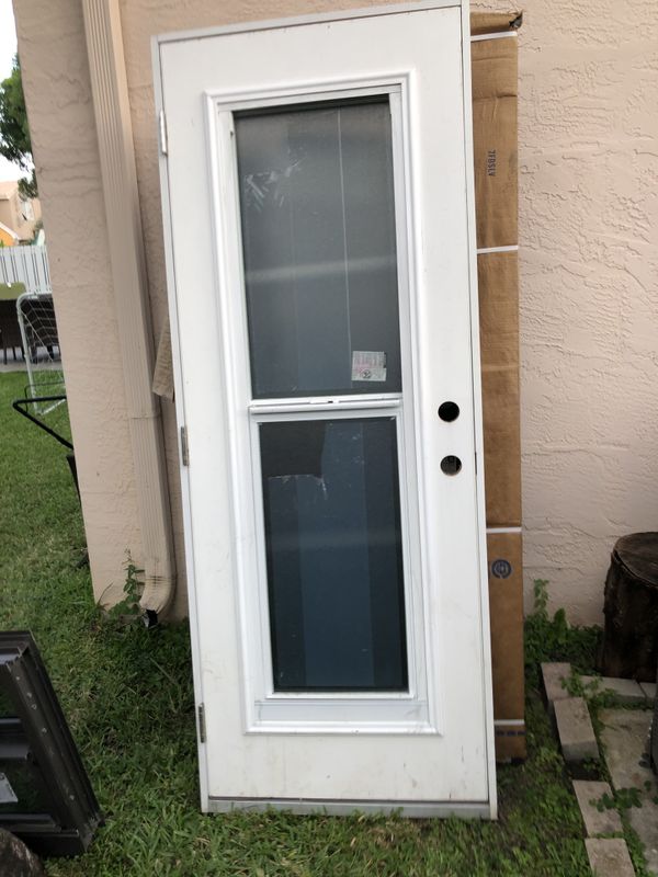 Plastpro fiberglass Impact french door with window insert for sale for