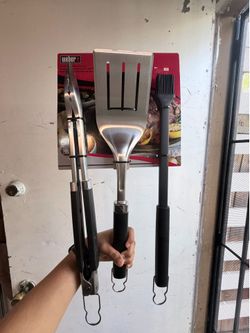 Weber precision 3 pcs grilling tool set