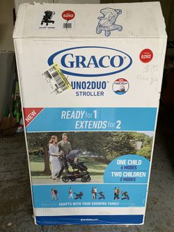 GRACO-UNO2DUO-Baby stroller-brand new and never used-and on opened original box-retail is $320