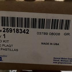 brakes pads Gm 25918342