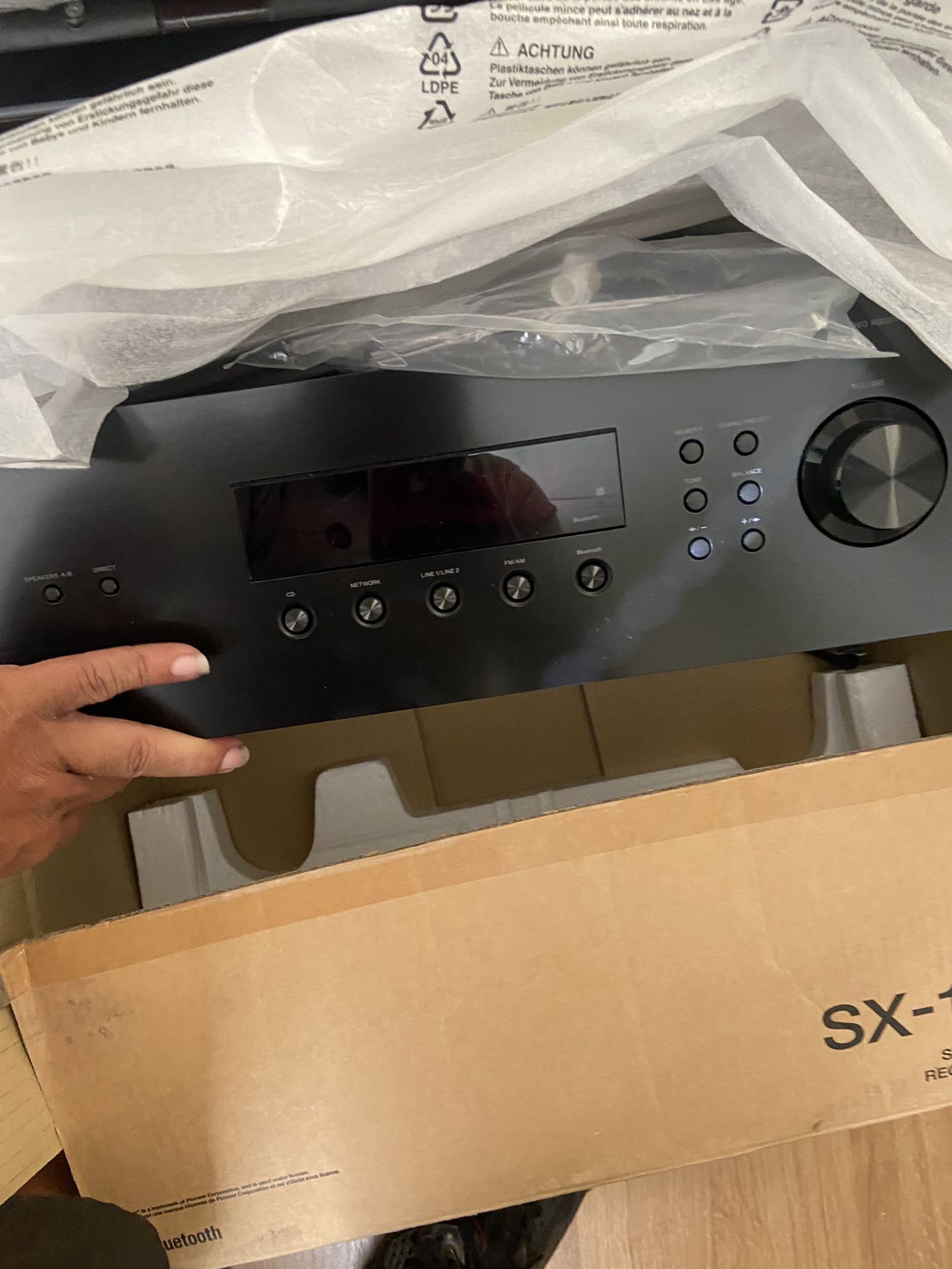 Pioneer Stereo Receiver/with Bluetooth Brand New In Box