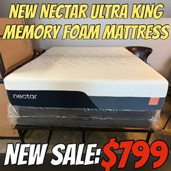 NEW NECTAR ULTRA KING MEMORY FOAM MATTRESS