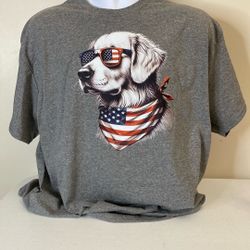 Golden Retriever, Design T-Shirt, New, Gilden, 50-50, Size Extra Large,(item 366)