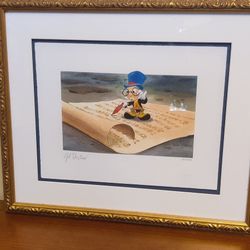 Disney's Jiminy Cricket "It's A Message" Framed Giclee