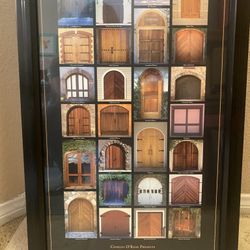 Vintage Poster Of Napa Doors