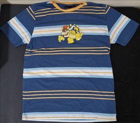 NINTENDO SUPER MARIO BROS. BOWSER STRIPED T-SHIRT