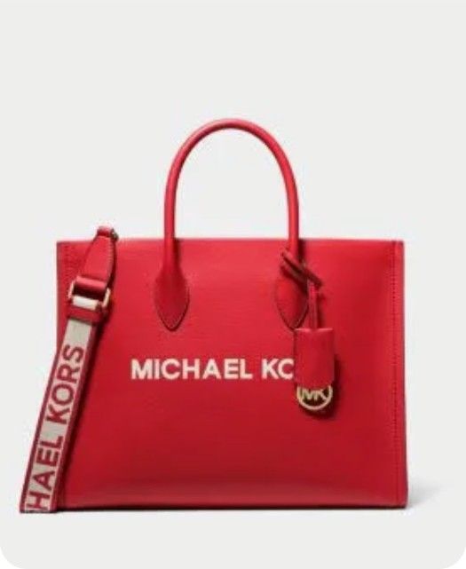 Red Large Michael Kors Hand Bag