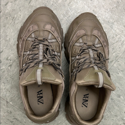 Zara women's Taupe Athletic Shoes