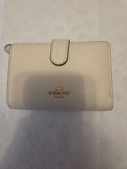 Cream Coach Wallet