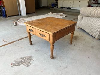 Vintage Solid Wood Coffee Table - Great Upcycle Project!